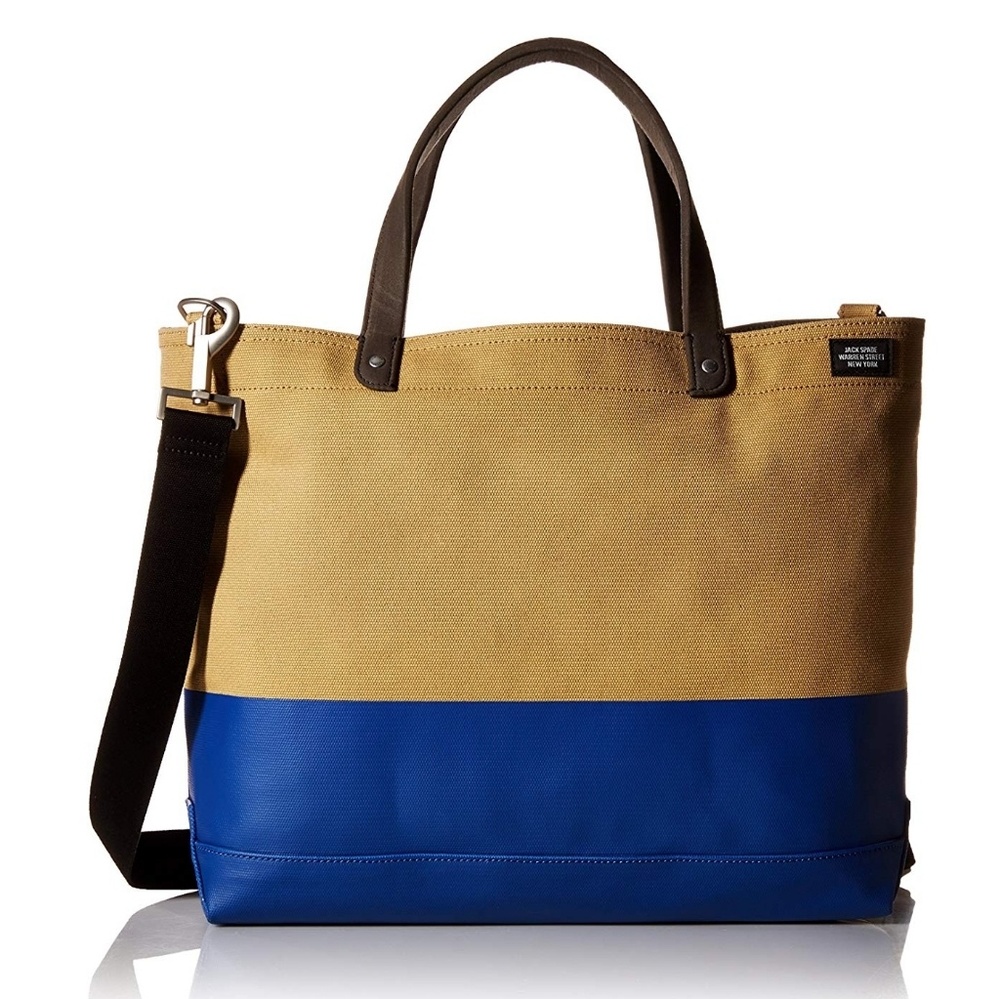 Jack Spade Dipped Coal Tote khaki / blue